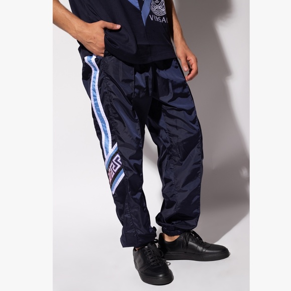 Versace Greca Tapered Track Pants - Picture 3 of 9